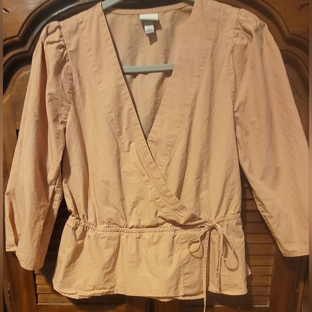 A New Day wrap blouse size S blush